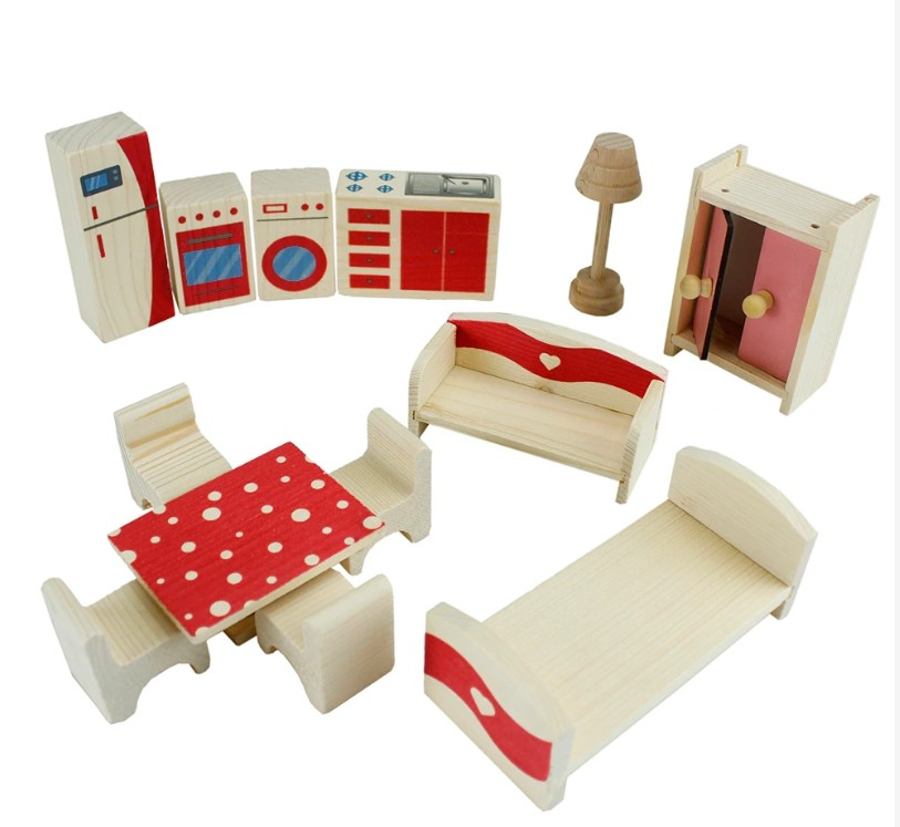 AHŞAP BOYALI ÇOCUK OYUN SETİ