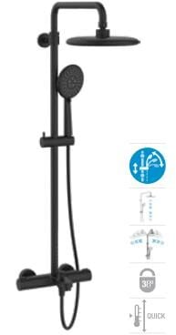 KAMPANYA/SALINA TERMOSTATIK DUŞ ÜNİTESİ SİYAH