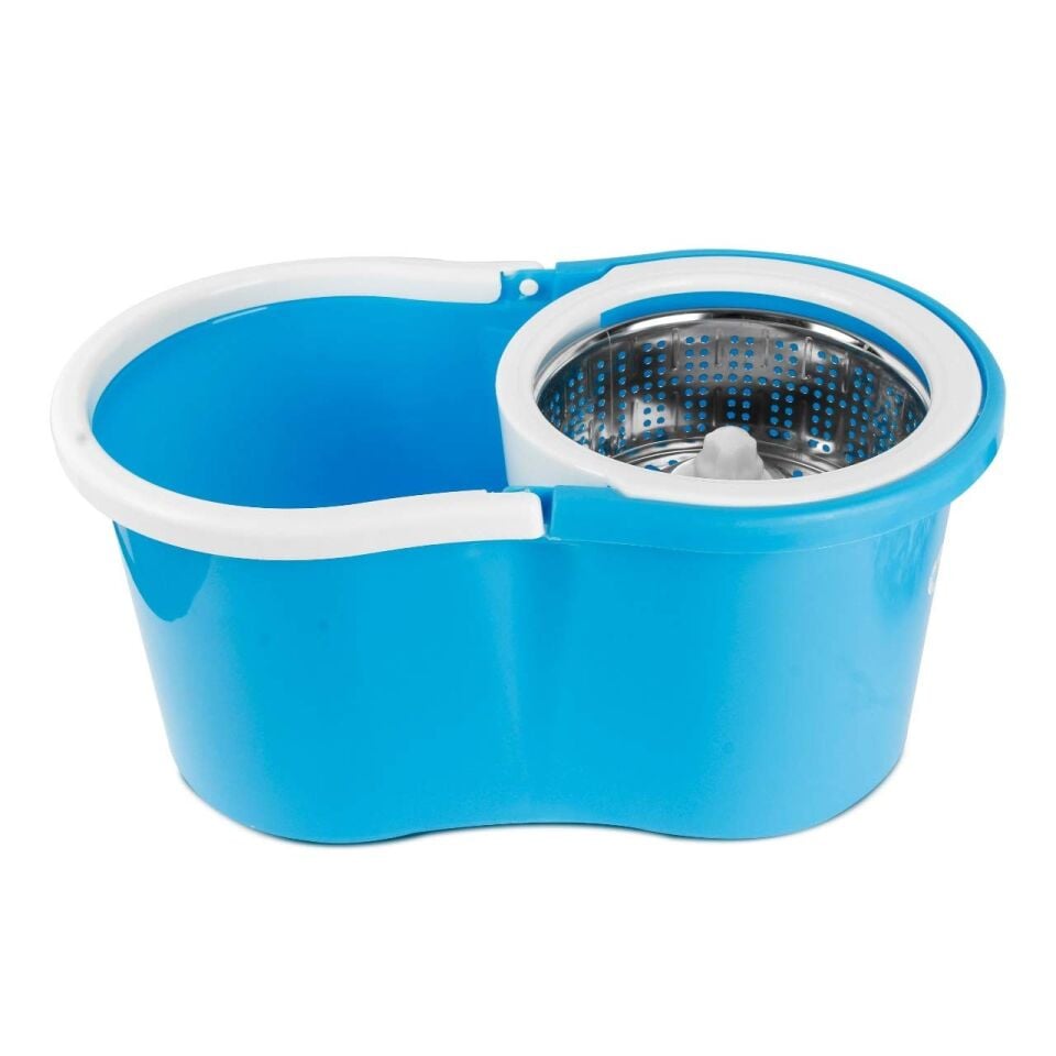 TEMİZLİK SETİ ÇELİK PASPAS SIKMA SEPETLİ VE UZATIL