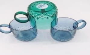 KUPA BARDAĞI TABAN DİKENLİ ŞEFFAF RENKLER