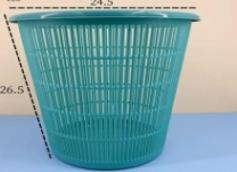 ÇÖP KOVASI OFİS TİPİ ÇUBUKLU TURKUAZ 26.5*24.5 TP