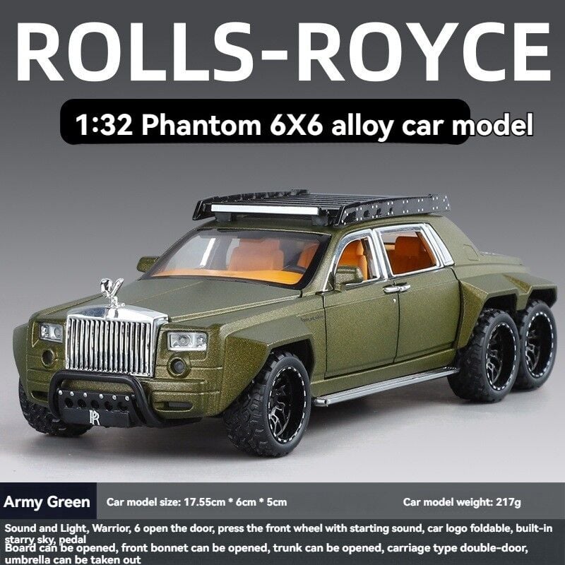 OYUNCAK MODEL ARABA ROLLS-ROYCE 6X6 1:32 ÖLÇEK
