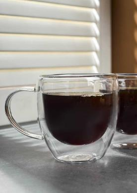 KUPA BARDAK CAM CİDARLI 2Lİ