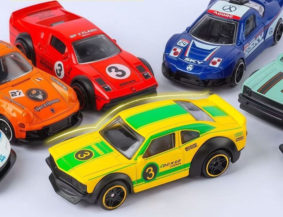 OYUNCAK ARABA METAL SPOR SERİ 4LÜ SET 3X7,5X2CM