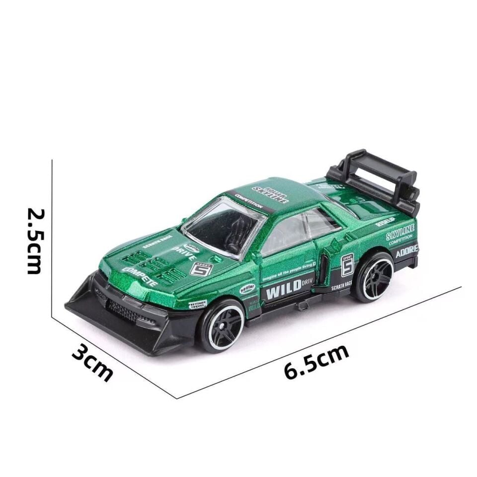 OYUNCAK ARABA METAL SPOR SERİ 4LÜ SET 1:64 ÖLÇEK