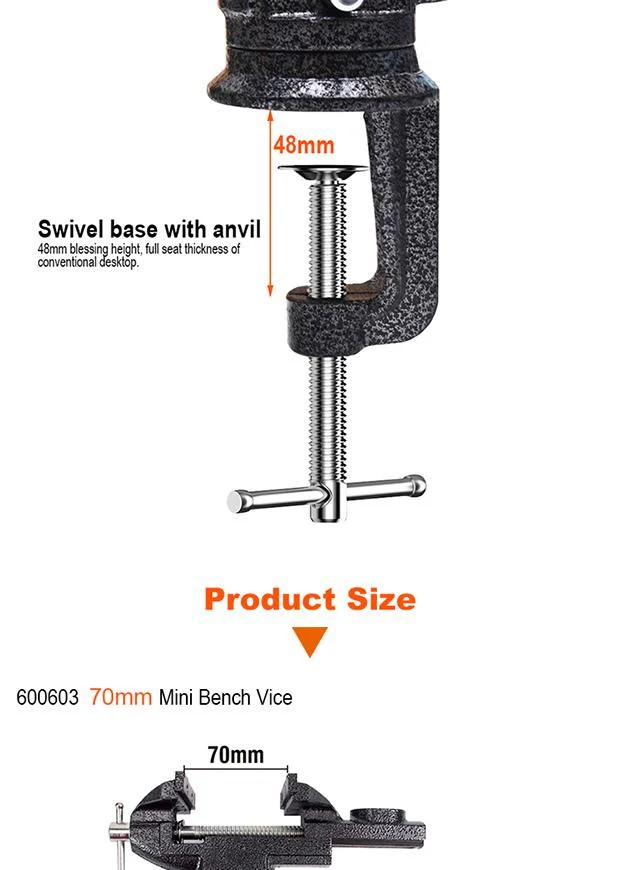 MİNİ TEZGAH MENGENESİ 70MM