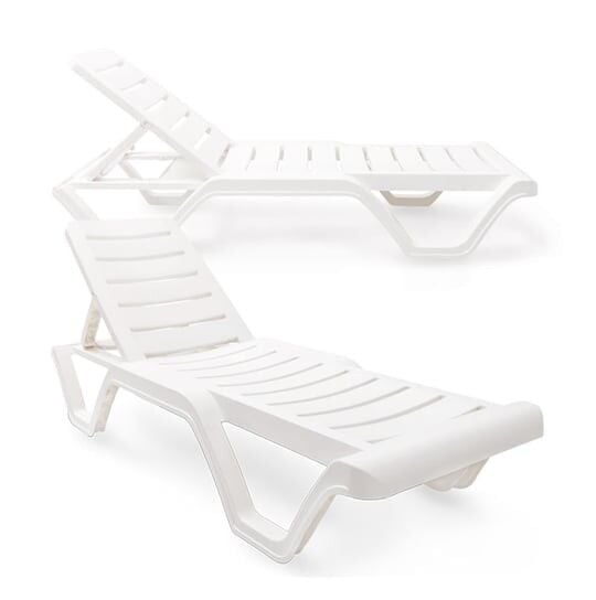 ŞEZLONG KOLSUZ BEYAZ